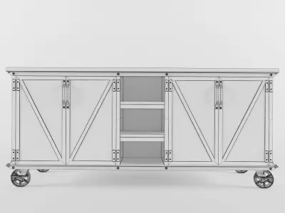 Ellis Kitchen Island  3D model