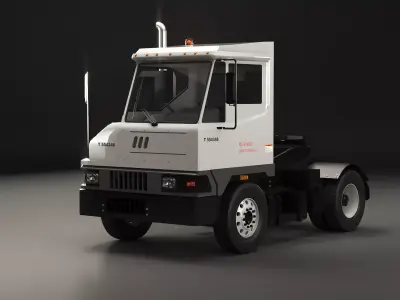 Industrial Terminal Tractor Yard Truck PBR Low-poly 3D model