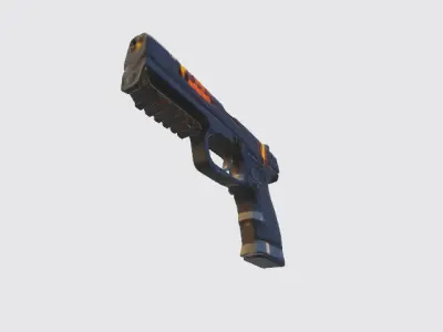 scifi pistol 3D model
