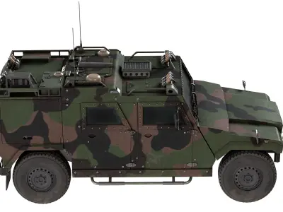 Mowag Eagle IV Infantry Mobility Vehicle Low-poly 3D model