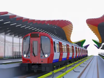 London metro station II 3D model