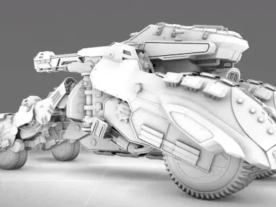 High Resolution Tank 3D model