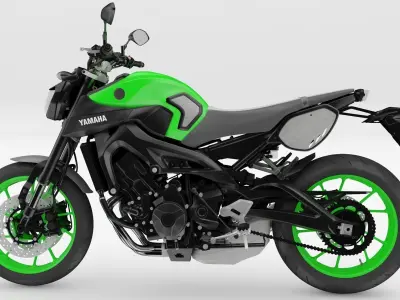 Yamaha MT-09 3D model