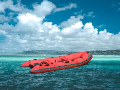 Lifeboat Inflate 3D model