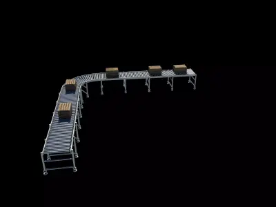 Conveyor belt 3D model get