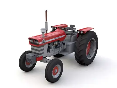Massey Ferguson 1130 Tractor 1968 3D model