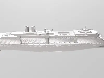 MS Westerdam Holland America Line cruise ship 3D print model