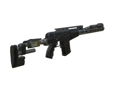 sci-fi vss elite Low-poly 3D model