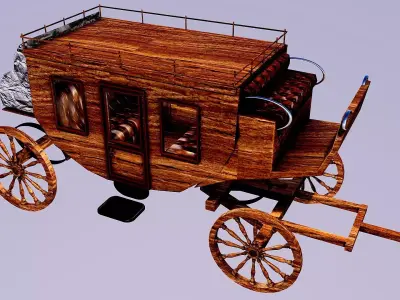 WESTERN CARRIAGE 3D model purchase