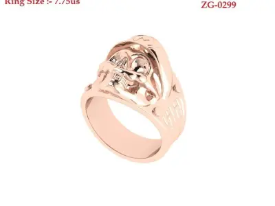 Skull Ring 3D print model