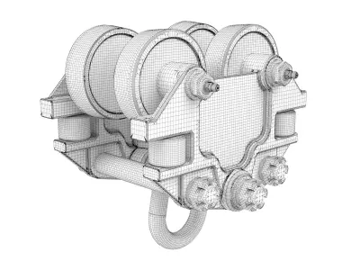 guide rollers 3D model