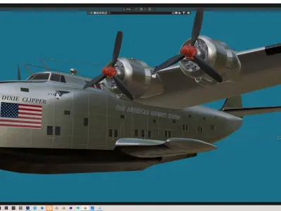 Boeing -314 Clipper Free 3D model