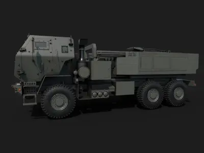 M142 HIMARS - High Mobility Artillery Rocket System Low-poly 3D model