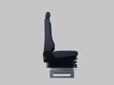 Truck seat Low-poly 3D model