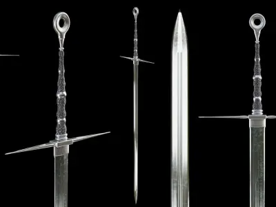 PBR Swords Pack Low-poly 3D model