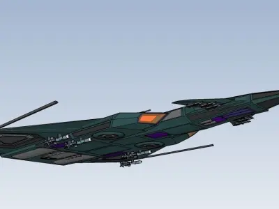 X336 Orcan - fighter Tornado-class Free 3D model