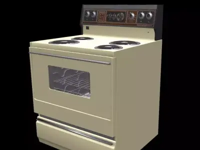 Vintage Stove 3D model