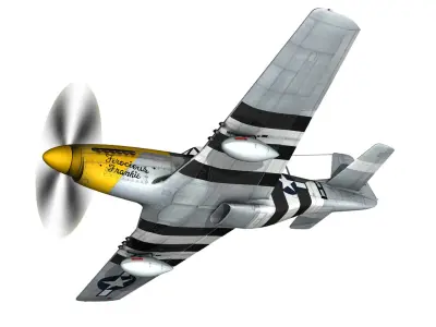 North American P-51D Mustang - Ferocious Frankie 3D model