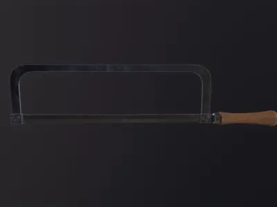 Hack Saw 3D Model Low-poly 3D model