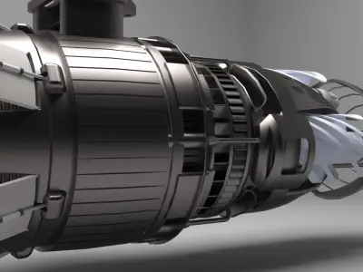 Racer engine 3D model