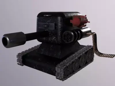 Small and Sweet Tank High Poly 3D Model 3D model