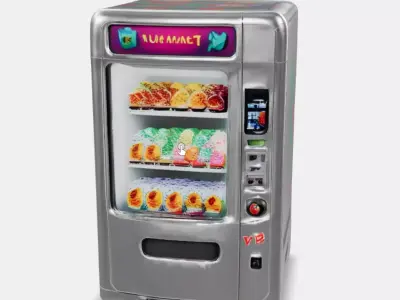 Digital Style Vending Machine Low-poly 3D model