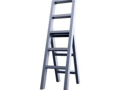  Folding ladder cartoon icon 3D model