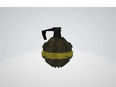 Low Poly Grenade Free low-poly 3D model