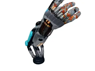 Cyberpunk Neon Arm 3D Model 3D model