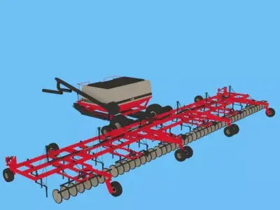 Case 8500 AirDrill Low-poly 3D model
