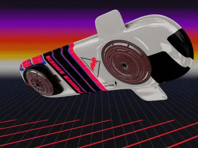 Power Shock Hoverboard  3D model