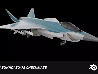 LTS Sukhoi T-75 Checkmate  Low-poly 3D model