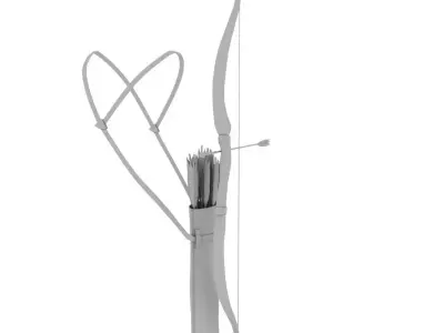 Bow and Arrow  3D model
