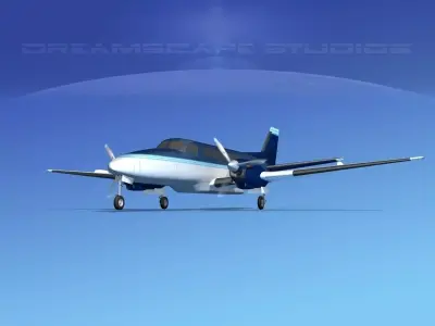 Beechcraft B99 Corporate 6 3D model