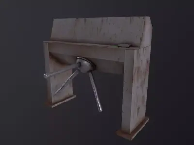Turnstile 3D Model Low-poly 3D model
