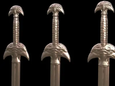 Thagner sword great sword  3D model