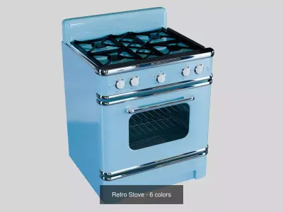 Retro Household Appliances 3D Model Pack