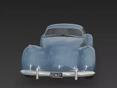 The Azure Streamliner 3d model Low-poly 3D model