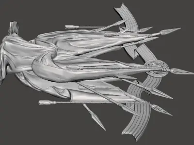 soldier 3d model for 3d printing in 3 poses  3D print model
