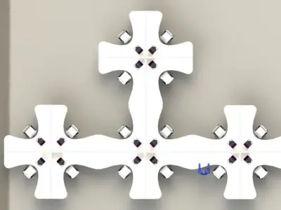 Ergonomic Workstation Free 3D model