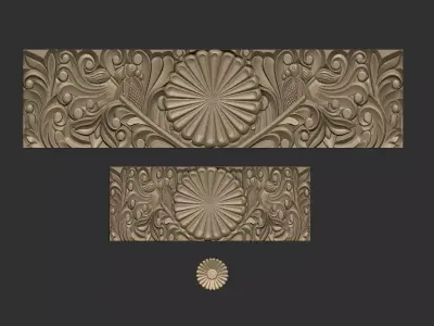 Classic Dresser Drawer Carving Model 3D print model