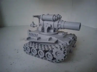 BIG HOWITZER SHOT 3D model