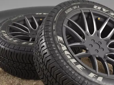 Tire Rim Wheel 3D model