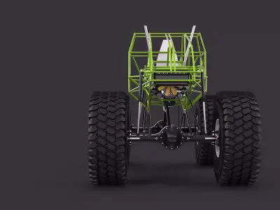Monster Truck Chassis 3D model