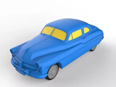 Mercury Eight Coupe 1949 Classic Car 3D print model