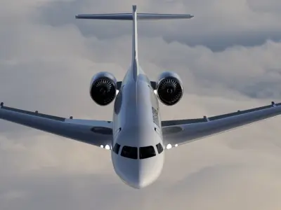 Bombardier Global Express 5000 Aircraft 3D model