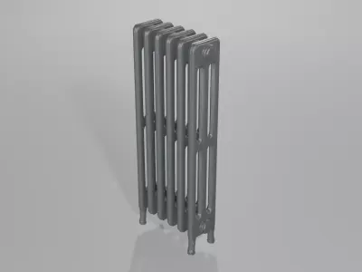 Classic Cast Iron Radiator 3C6 3D model