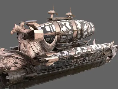 Golden Eagle Zeppelin 3D model