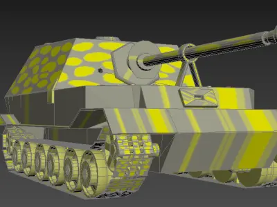 Ferdinand tank 3D model