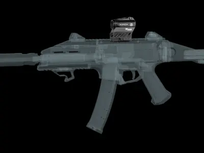 Sig Sauer  Red Dot Sight ROMEO4 Low-poly 3D model